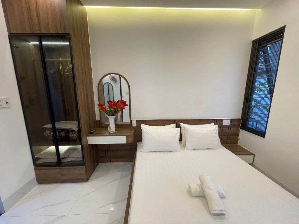 Ένα ή περισσότερα κρεβάτια σε δωμάτιο στο Subin home