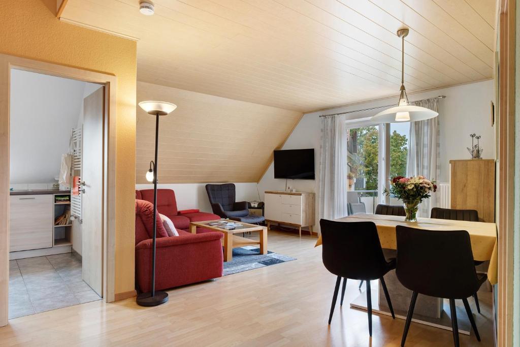 Et opholdsområde på Ferienwohnung 3 Haus Schmiedeweg