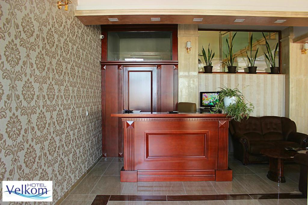 Vstupní hala nebo recepce v ubytování Hotel Velkom