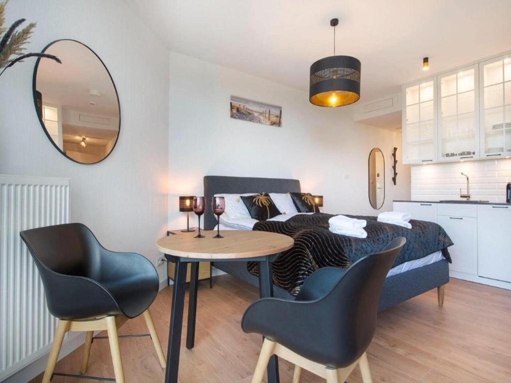 Η κουζίνα ή μικρή κουζίνα στο A comfortable apartment for 2 people in Pobierowo