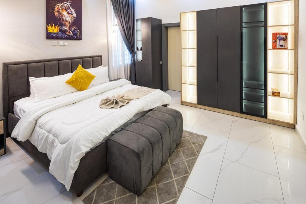Cama ou camas em um quarto em Kakra