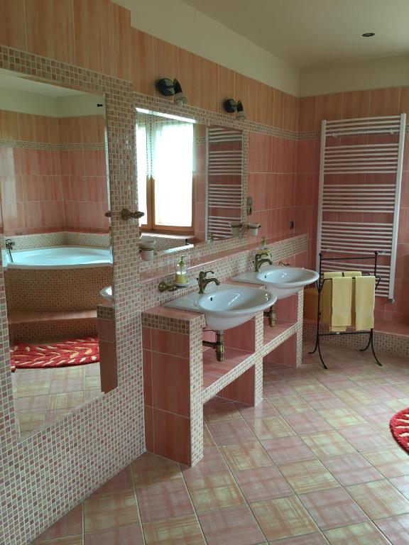 Koupelna v ubytování Apartmány PEMI Potštejn
