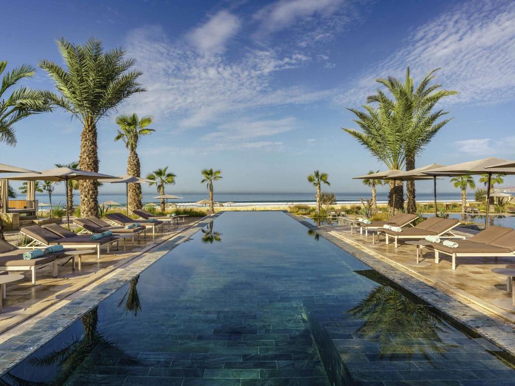 The pool is at or near the Fairmont Taghazout Bay.