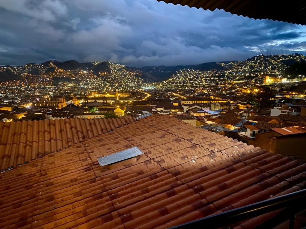 a view of a city from the roof of a building at Two-Story San Blas Home with Terrace and Stunning Views in Cusco
