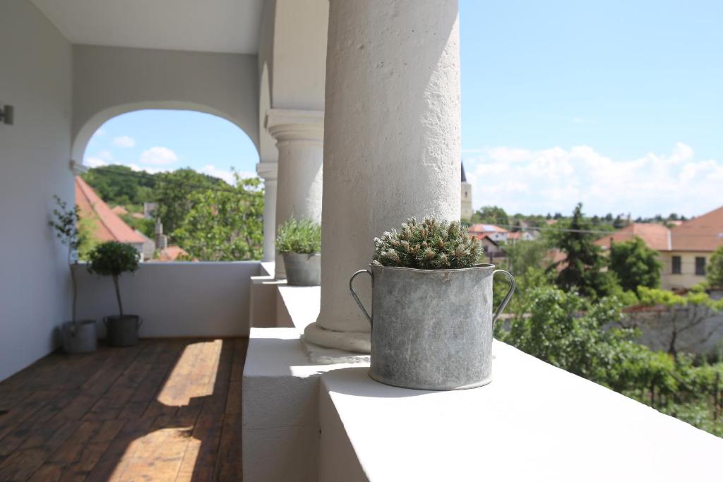 A patio or other outdoor area at Csodarabbik Útja Fogadó