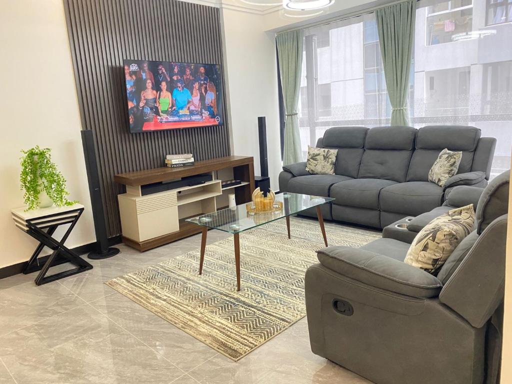 Μια τηλεόραση ή/και κέντρο ψυχαγωγίας στο Serene Stays