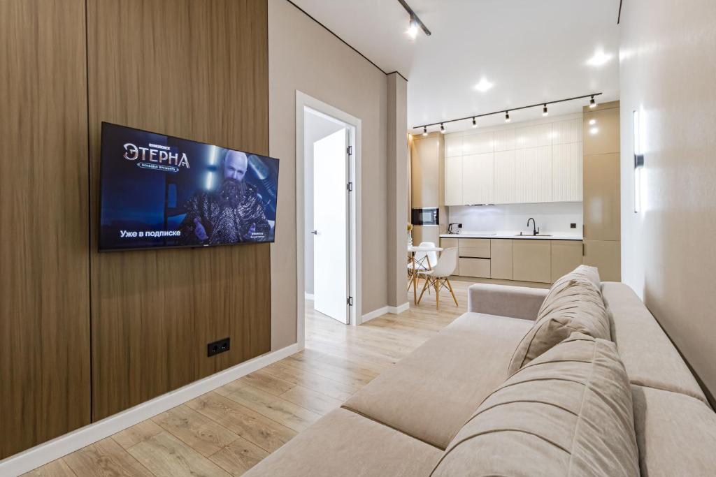 Η κουζίνα ή μικρή κουζίνα στο Apartments