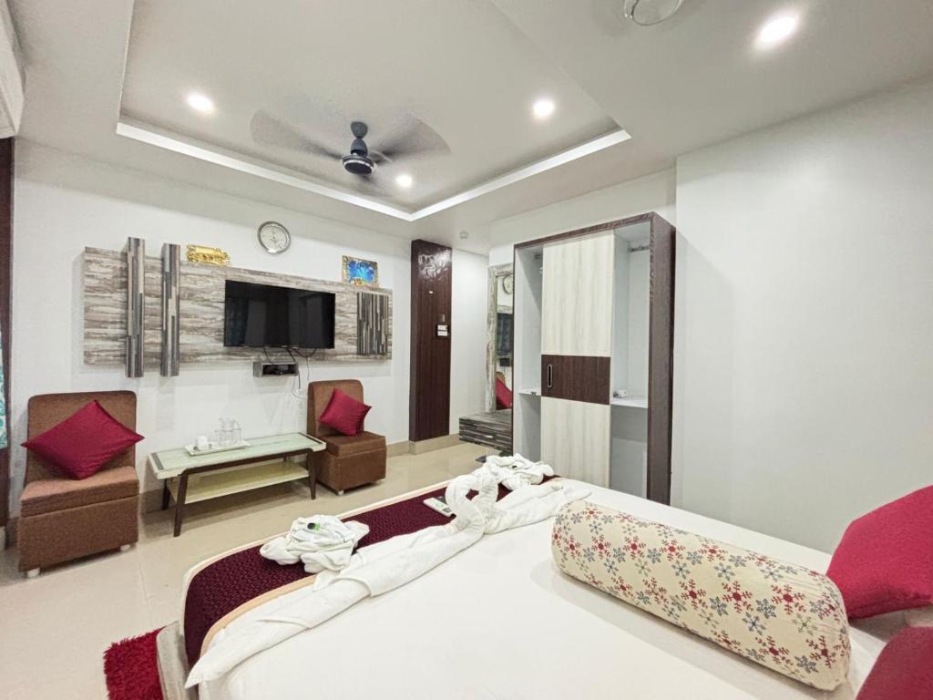 Μια τηλεόραση ή/και κέντρο ψυχαγωγίας στο Hotel Arasi