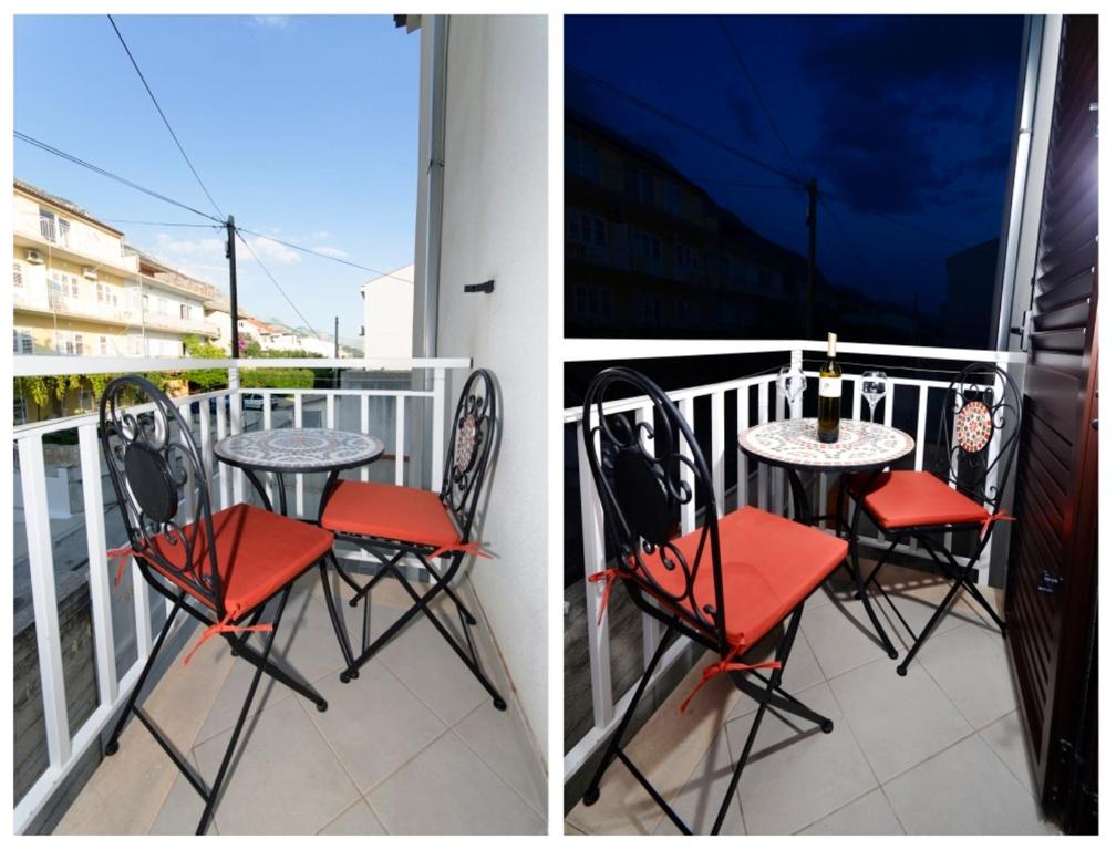Balkón alebo terasa v ubytovaní Vidoš apartments