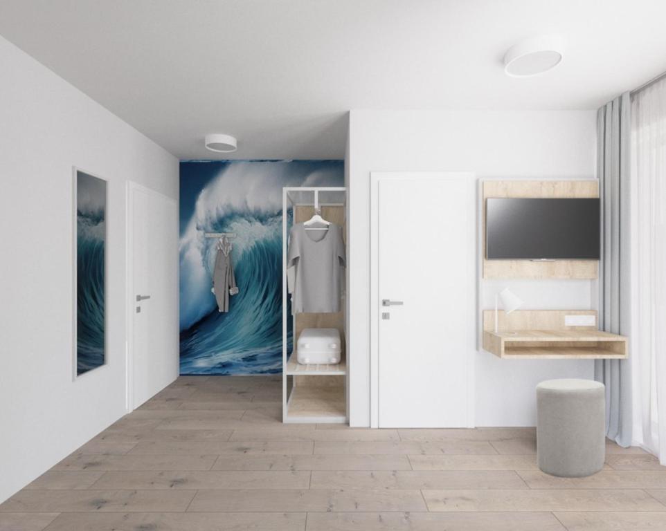 Koupelna v ubytování Fairschlafen Boutique Hostel Zimmer 0-12