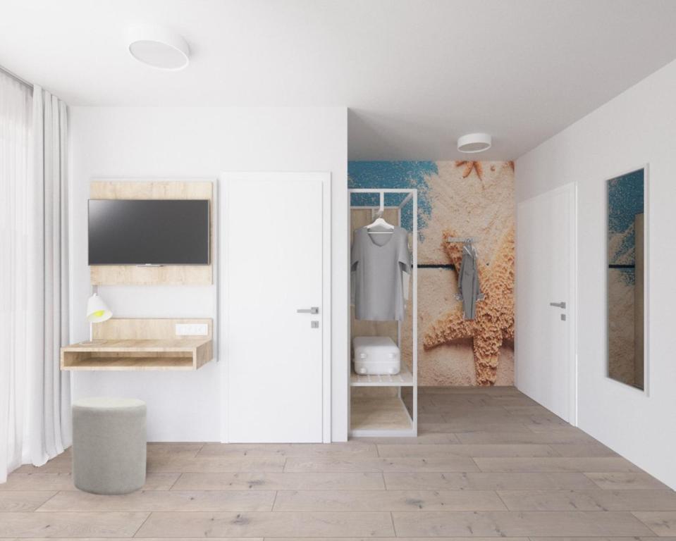 Koupelna v ubytování Fairschlafen Boutique Hostel Zimmer 0-05