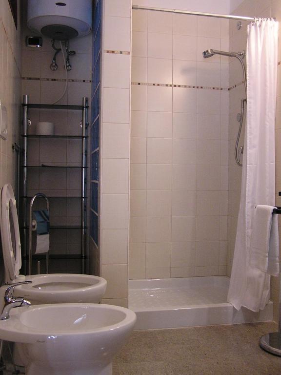 Koupelna v ubytování Art Transparent B&B