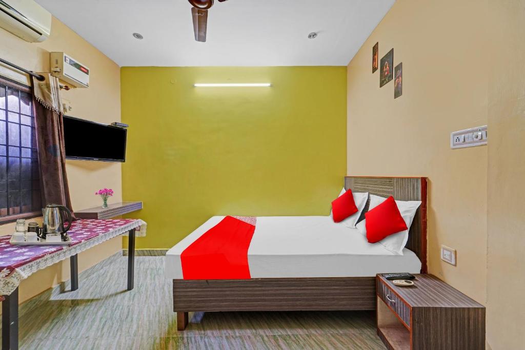 Postel nebo postele na pokoji v ubytování Hotel O Prime Rooms guest house