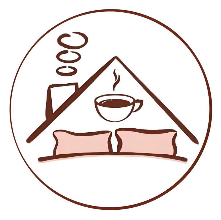 セキンチャンにあるTY Youth Hostelのコーヒーカップと枕が描かれた看板