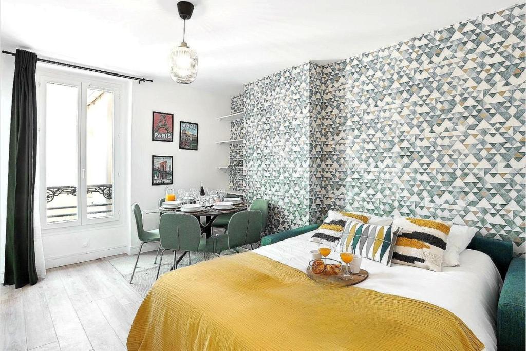 Ένα ή περισσότερα κρεβάτια σε δωμάτιο στο 867-Suite Mimosa - Superb Apartment