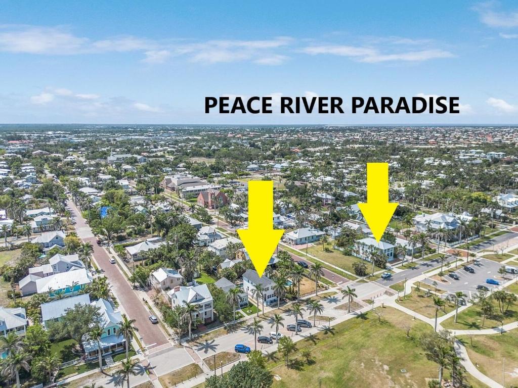 an aerial view of peace river parkridge at Place your bet on a WINNING Vacation Retreat - Peace River Pair-A-Dice - Roelens in Punta Gorda