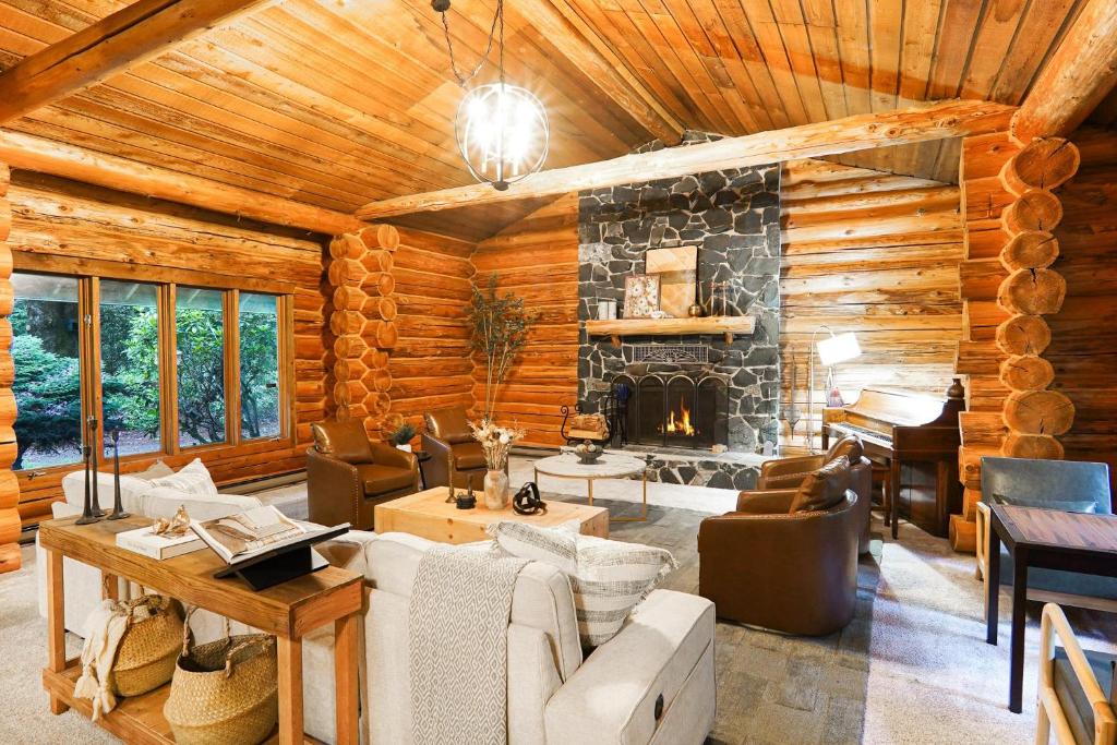 Et opholdsområde på Red Mountain Lodge