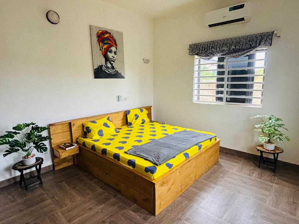 Ένα ή περισσότερα κρεβάτια σε δωμάτιο στο Chic and cozy 2 bedrooms appartment