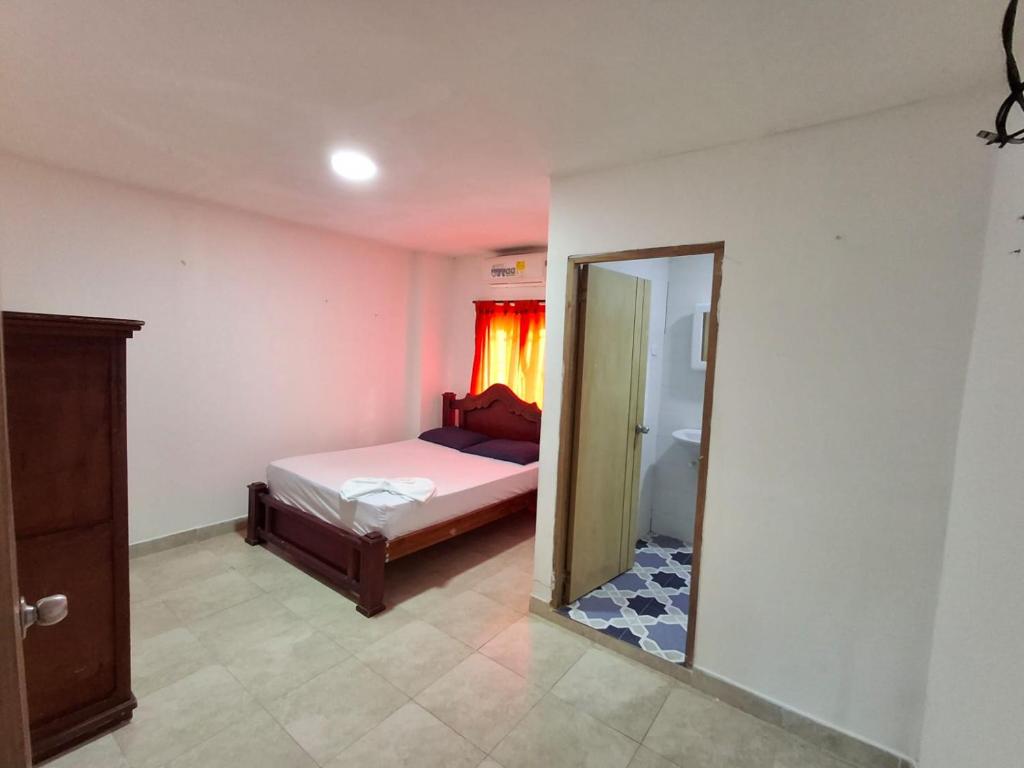 Postel nebo postele na pokoji v ubytování Cabaña Olazul