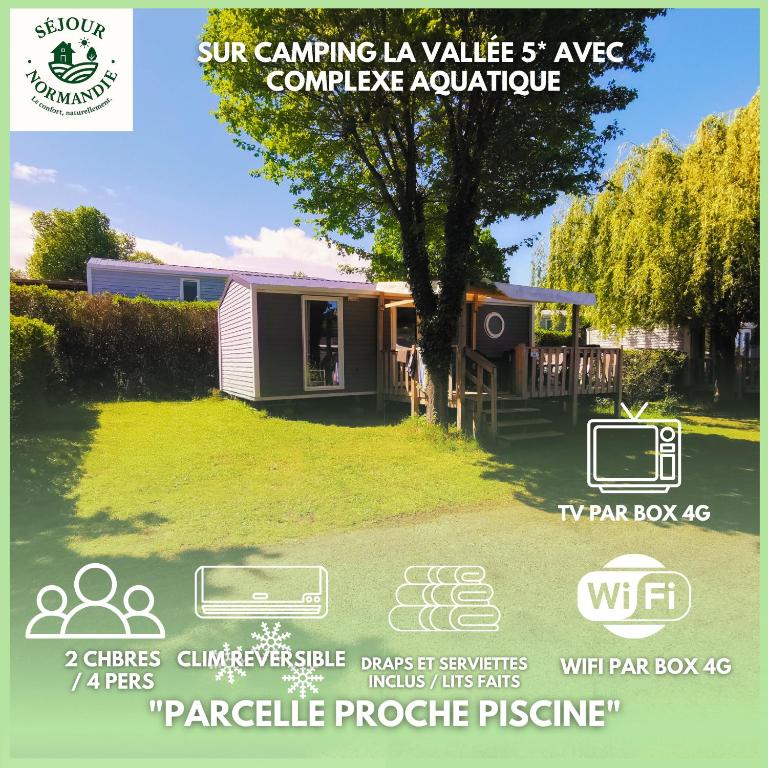 Φωτογραφία από το άλμπουμ του 155- Joli Mobilhome 4 Pers 2 chambres Clim Tv Wifi Camping 5 étoiles σε Houlgate