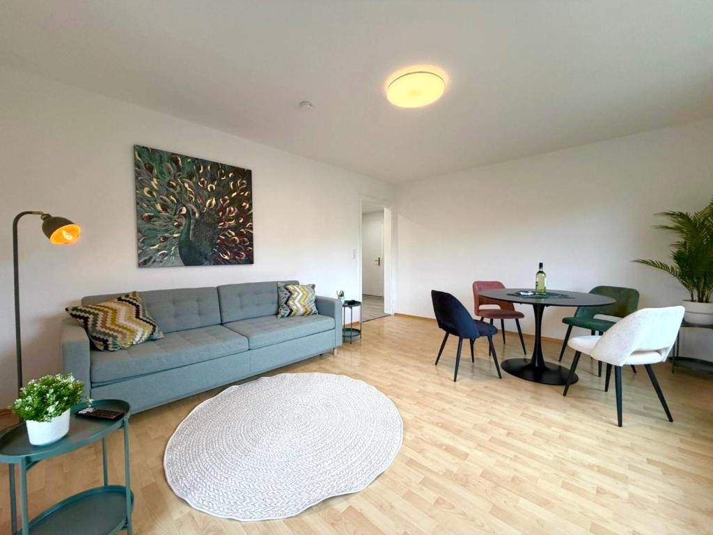 Posezení v ubytování Perfekt für 4-6! Küche Garage Nespresso S-Bahnhof