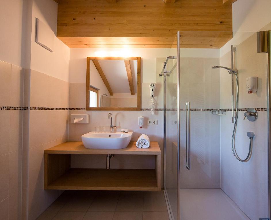 Koupelna v ubytování Parc Hotel Tyrol