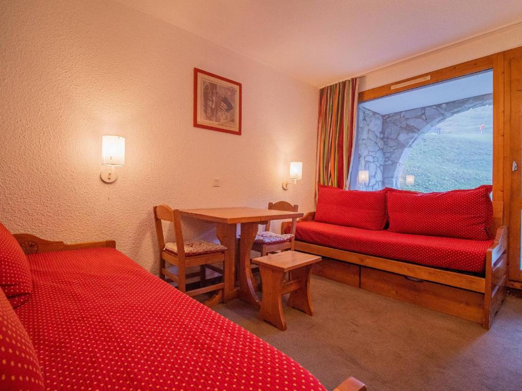 Χώρος καθιστικού στο Studio skis aux pieds pour 2 pers, Valmorel - FR-1-356-548