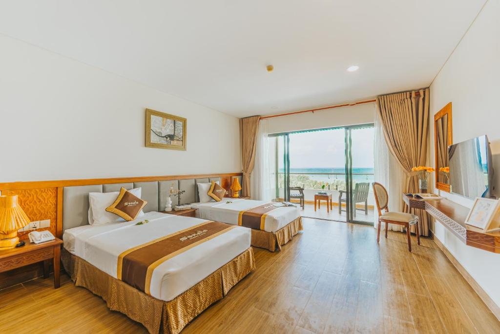 Phòng Deluxe Giường Đôi/2 Giường Đơn Nhìn Ra Biển