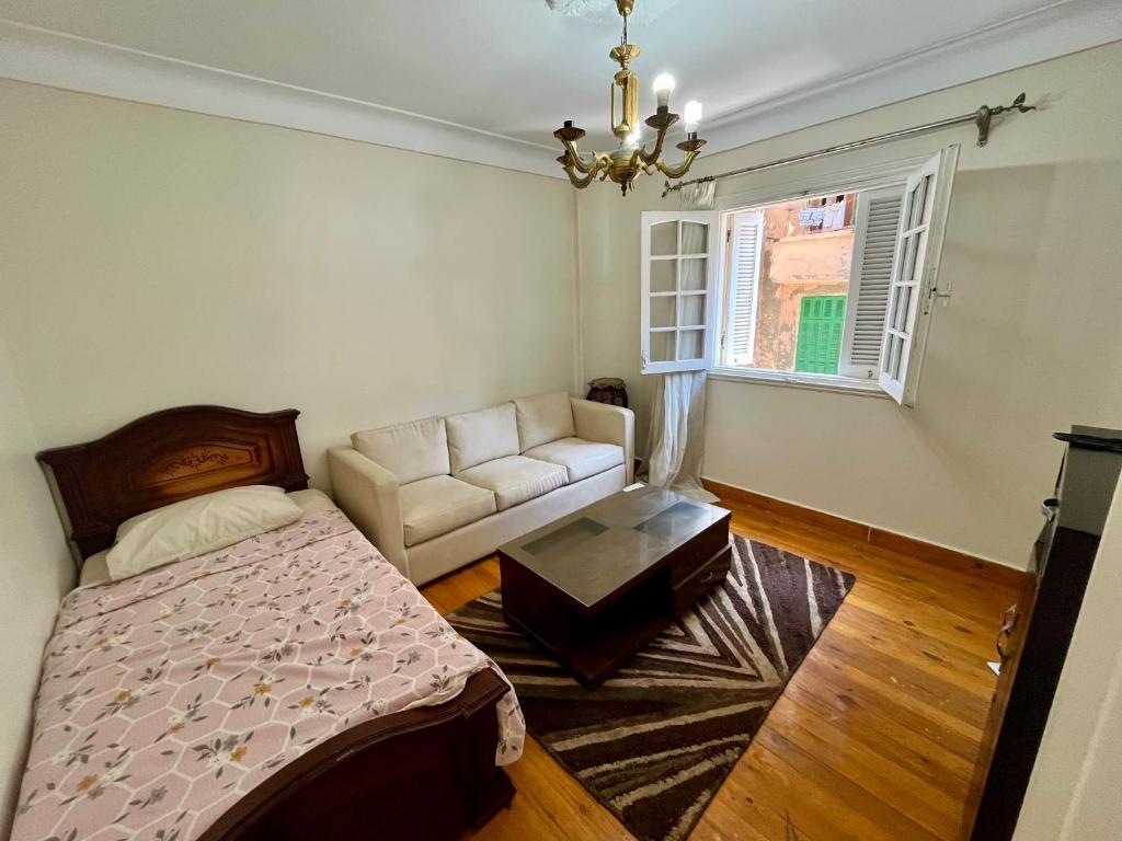 Postel nebo postele na pokoji v ubytování Seaside Apartment In Alexandria