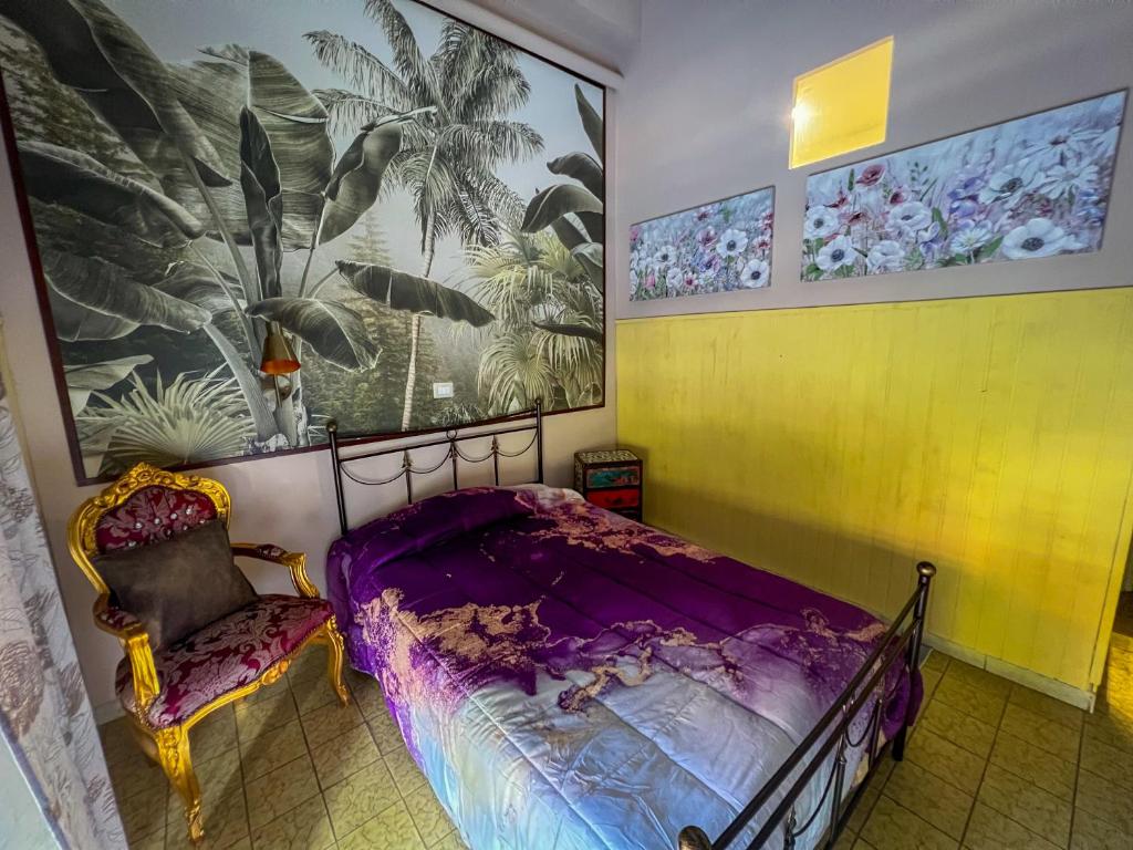 Postel nebo postele na pokoji v ubytování Hotel Continental Cassino