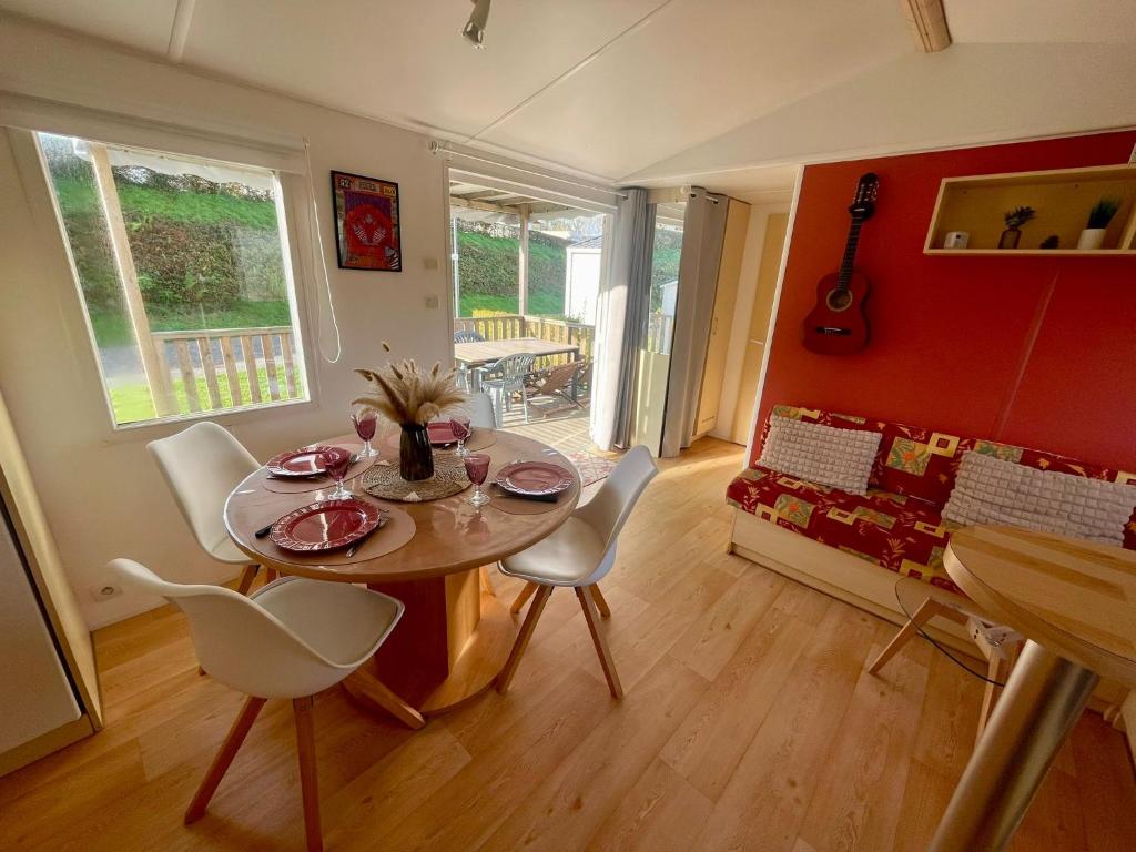 Χώρος καθιστικού στο Location 4 personnes Petit-Caux