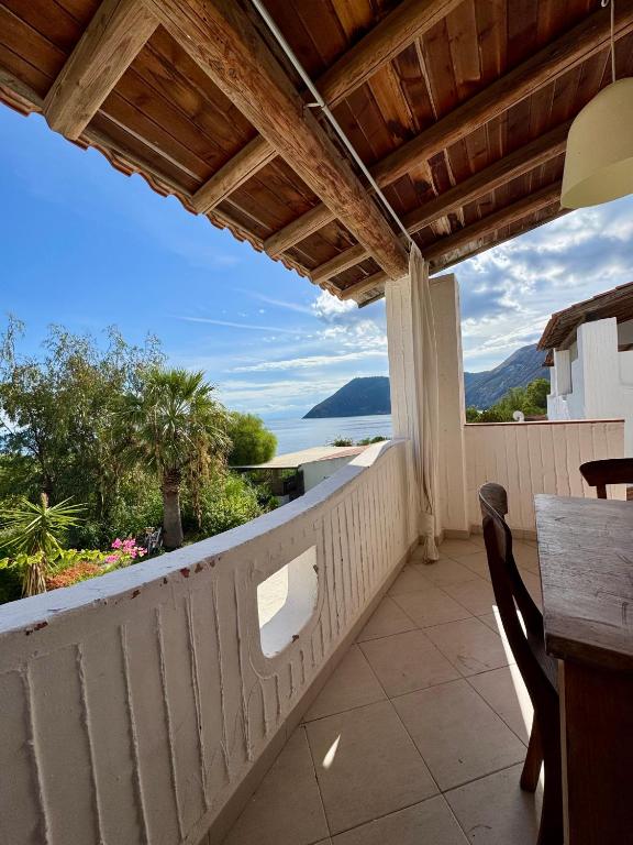 a balcony with a view of the ocean at JERA Holiday Collection VULCANO TRE - Sea View in Vulcano
