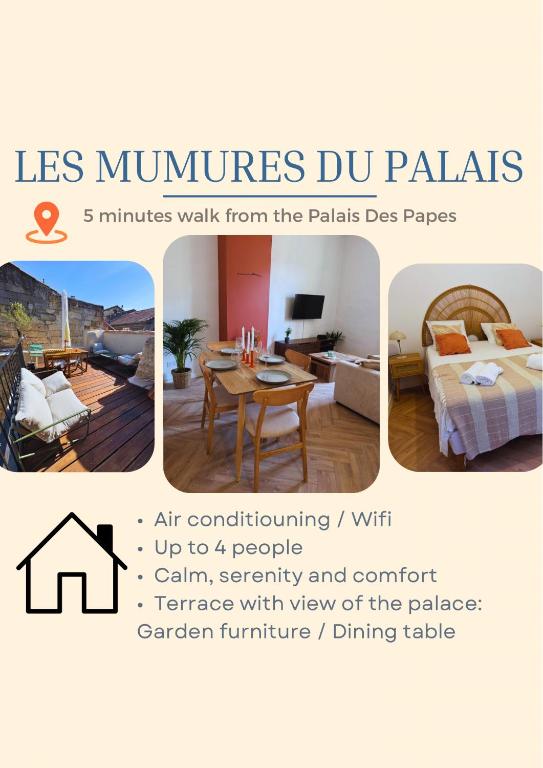 Les Murmures du Palais - Terrasse privée avec vue
