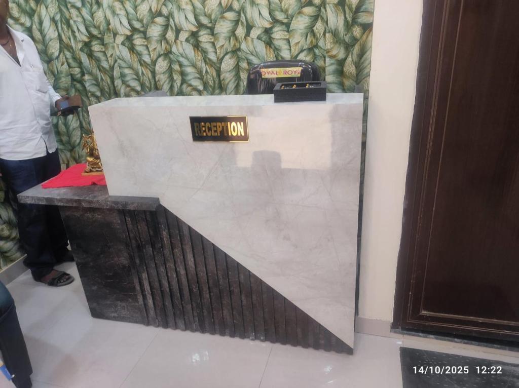 a keep off sign on a counter in a store at hotel sooryoday j in Varanasi