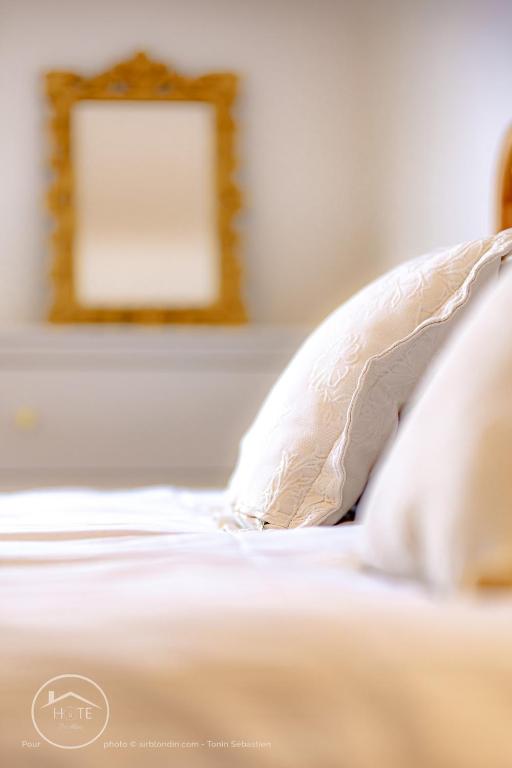 Postel nebo postele na pokoji v ubytování Appartement lumineux plein centre