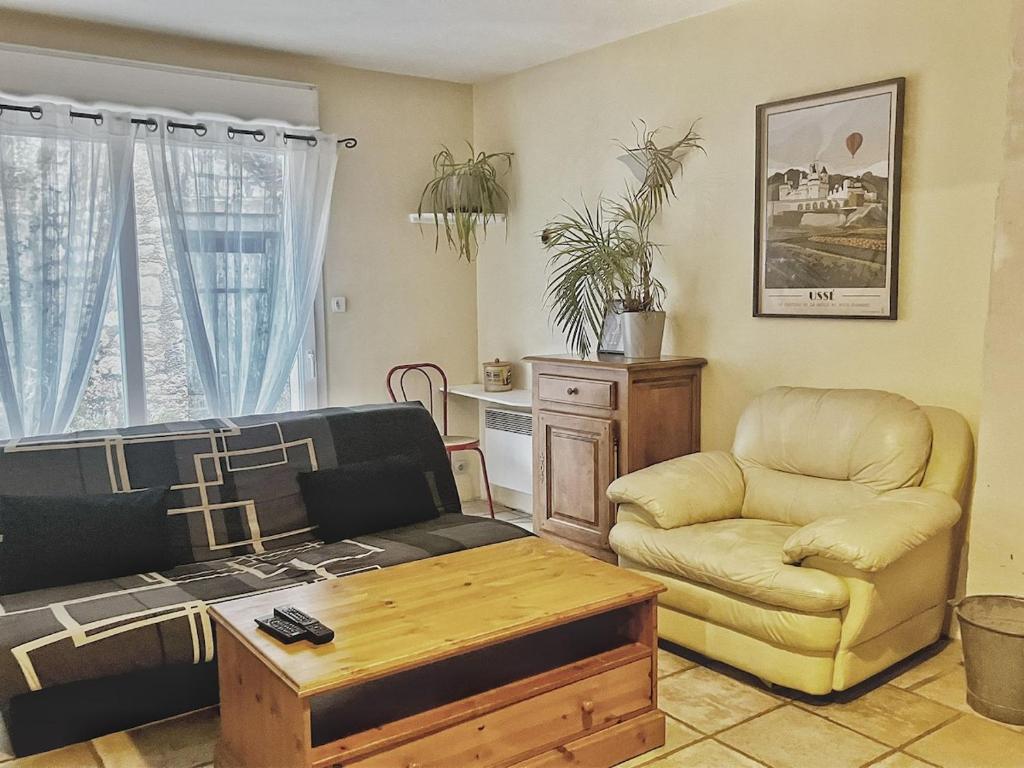 Χώρος καθιστικού στο Au bois de la Belle