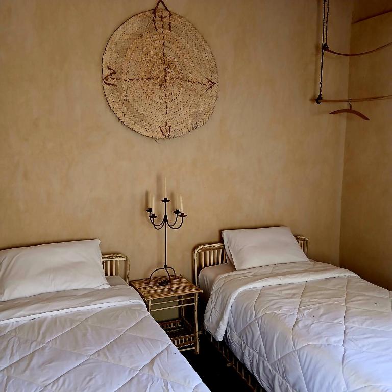 Tanirt ecolodge - Tweepersoonskamer Met Uitzicht Op Het Zwembad