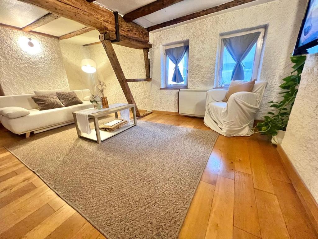 Χώρος καθιστικού στο The Chalet - in the heart of Metz
