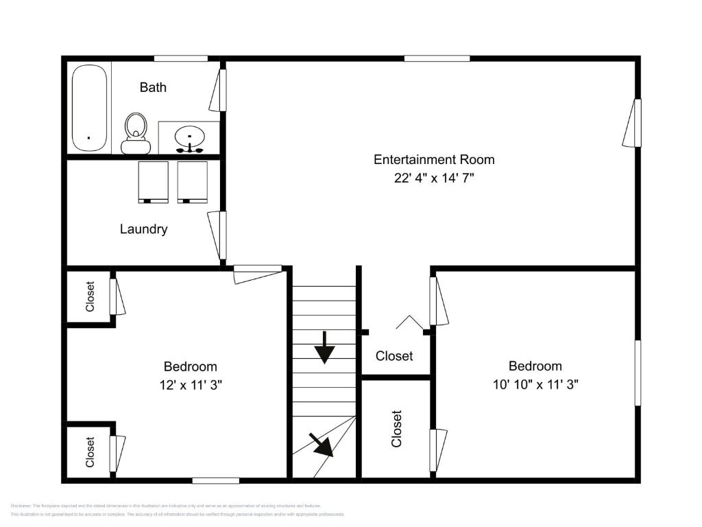 a floor plan of a house at Woodside Retreat in McHenry
