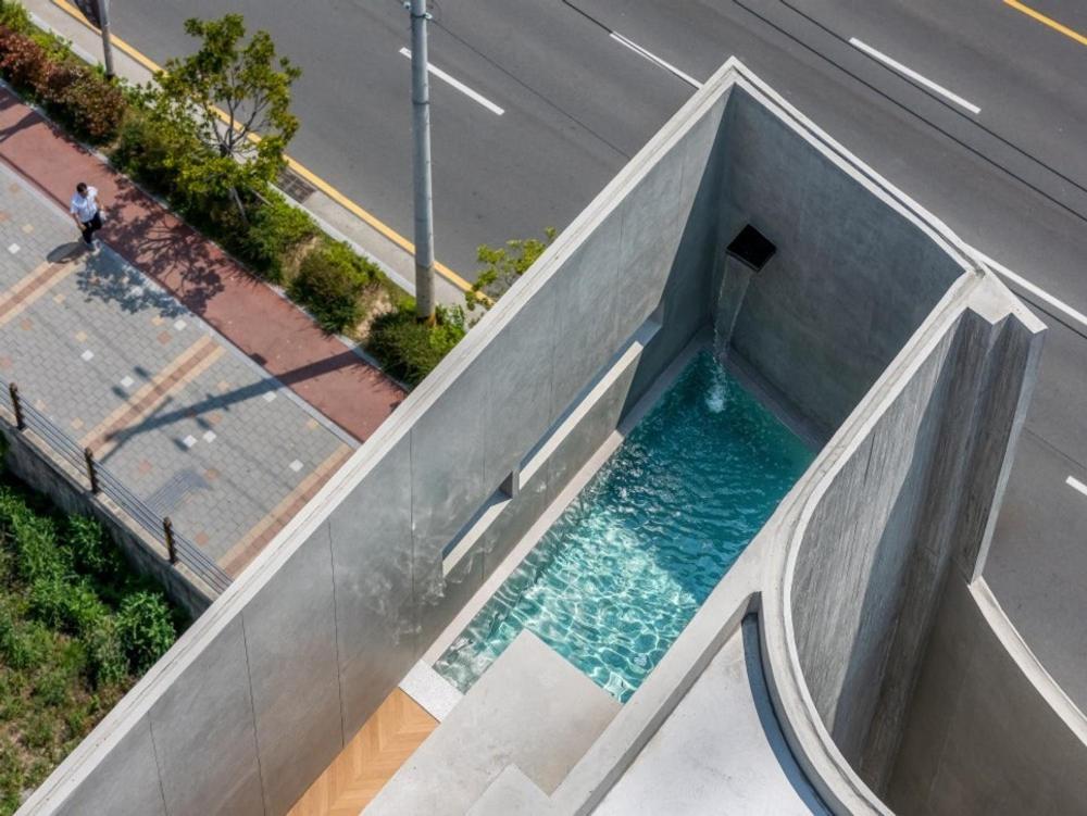 Πισίνα στο ή κοντά στο Busan Stay Urban Egg