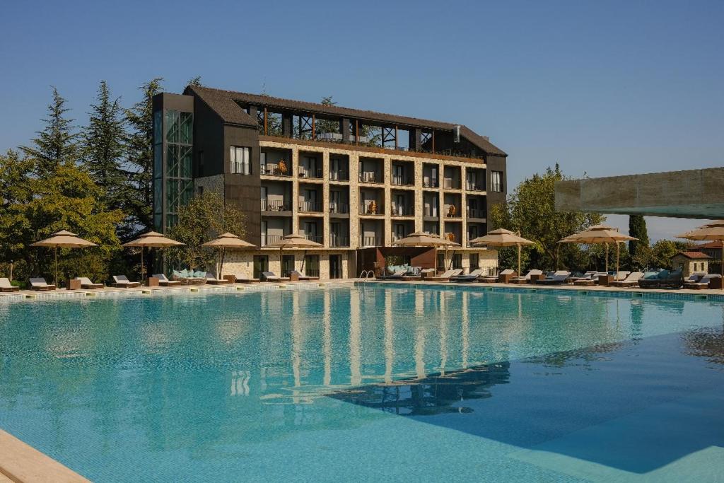 Bazén v ubytování Hotel Meteo Kakheti nebo v jeho okolí