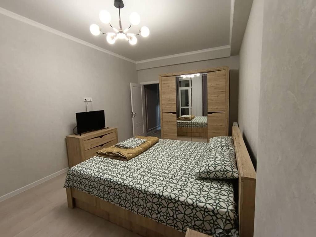 Postel nebo postele na pokoji v ubytování Bright harbor