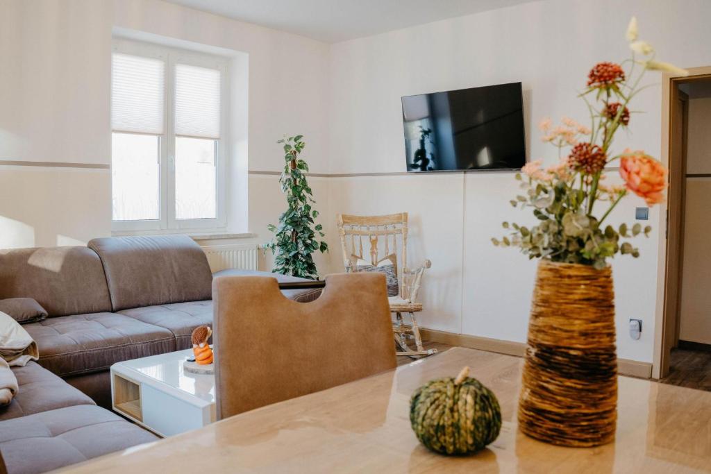 Χώρος καθιστικού στο Auszeit Domizile