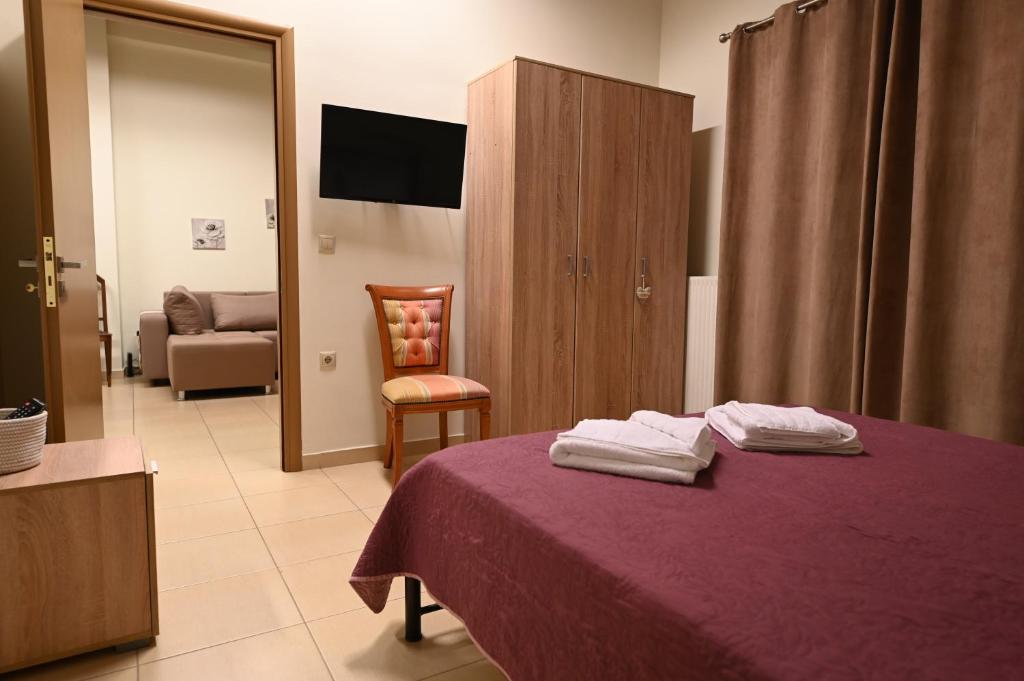 Ένα ή περισσότερα κρεβάτια σε δωμάτιο στο Elias House