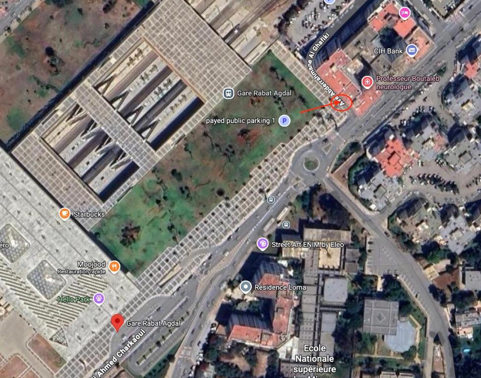 El barrio en el que está el departamento o un barrio cercano