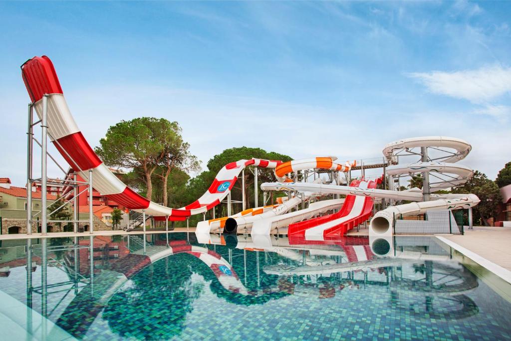 a water slide in a pool at a water park at IC Hotels Santai Family Resort - Kids Concept in Belek