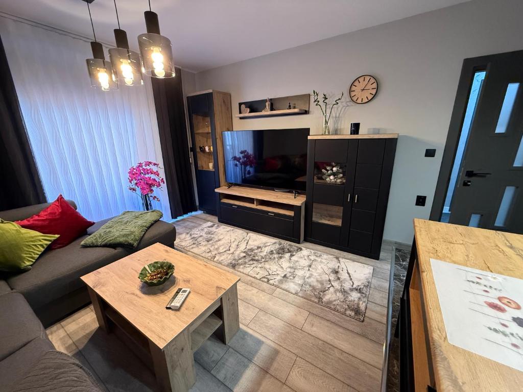 Kuchyň nebo kuchyňský kout v ubytování Мия 6 Deluxe