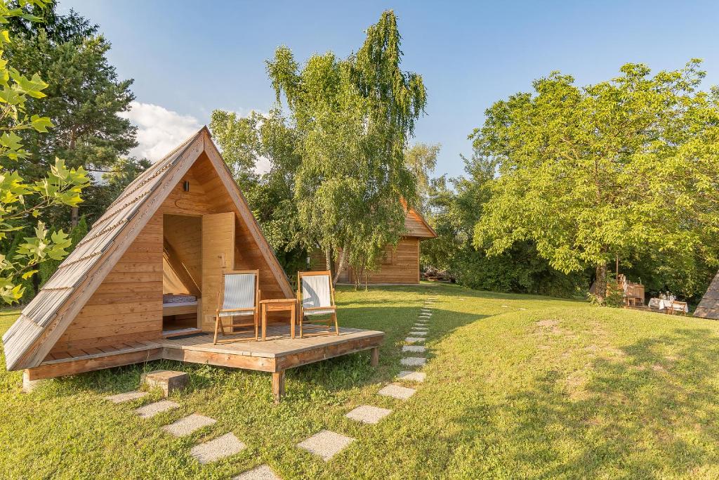 Zahrada ubytování Glamping Bizjak