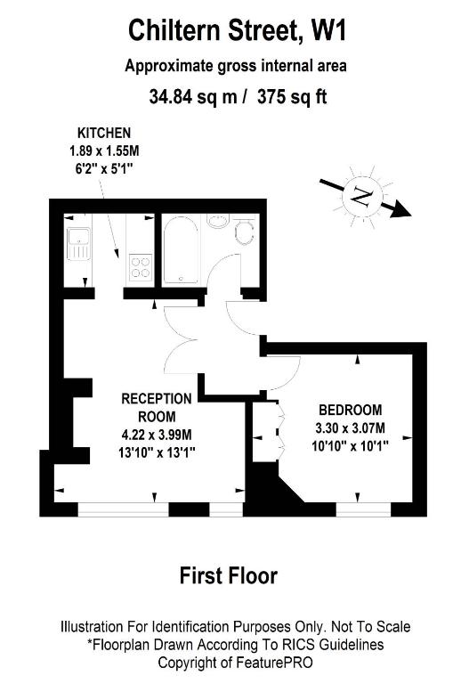 Chiltern Street Serviced Apartments by Globe Apartments - One-Bedroom Executive Apartment