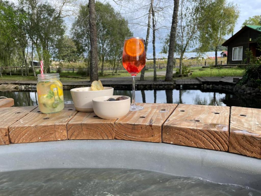 Κήπος έξω από το lodge arbolito